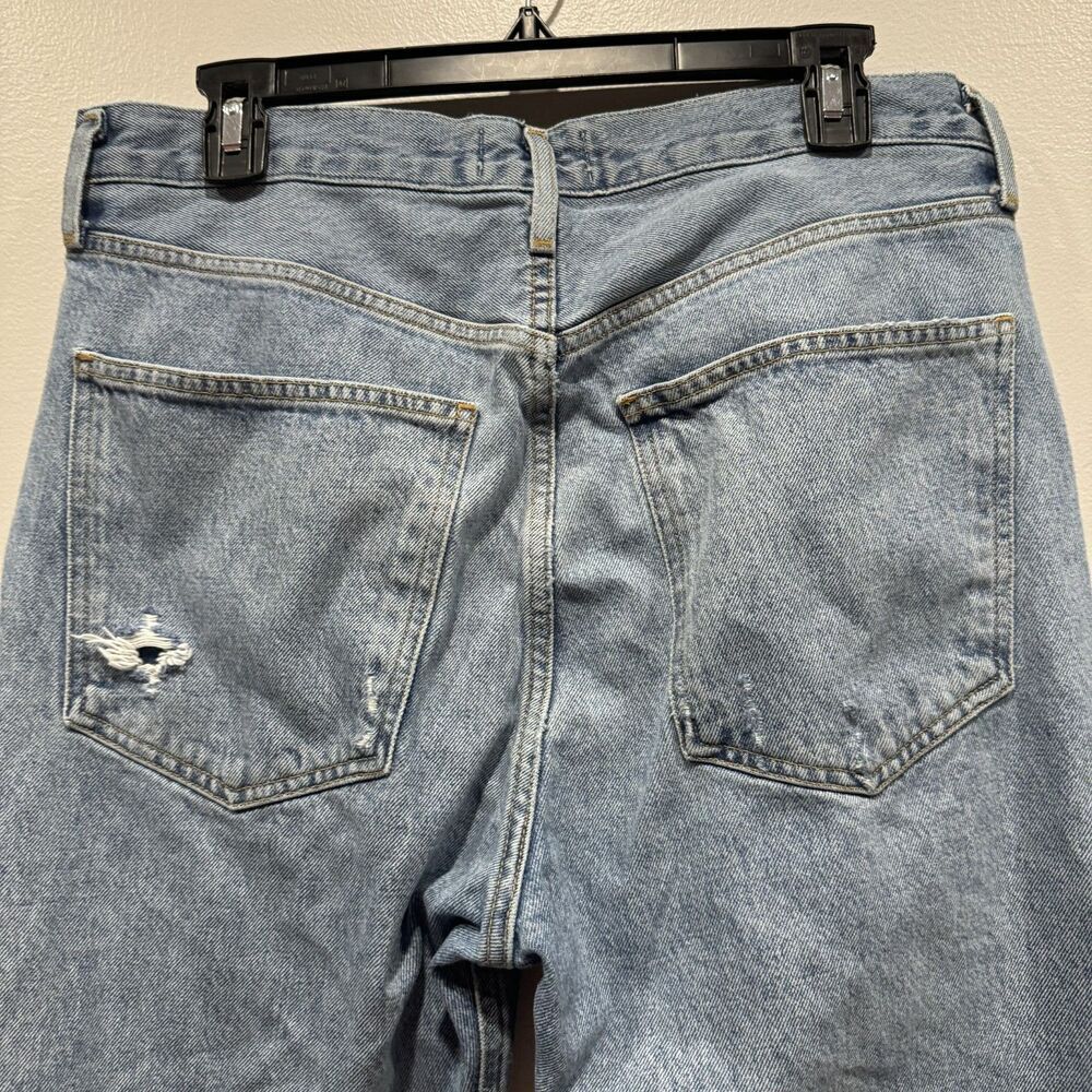 Agolde Jeans 90s Crop Straight Leg Light Wash Blue Denim A173-1141 Womens sz 29 - Picture 9 of 10